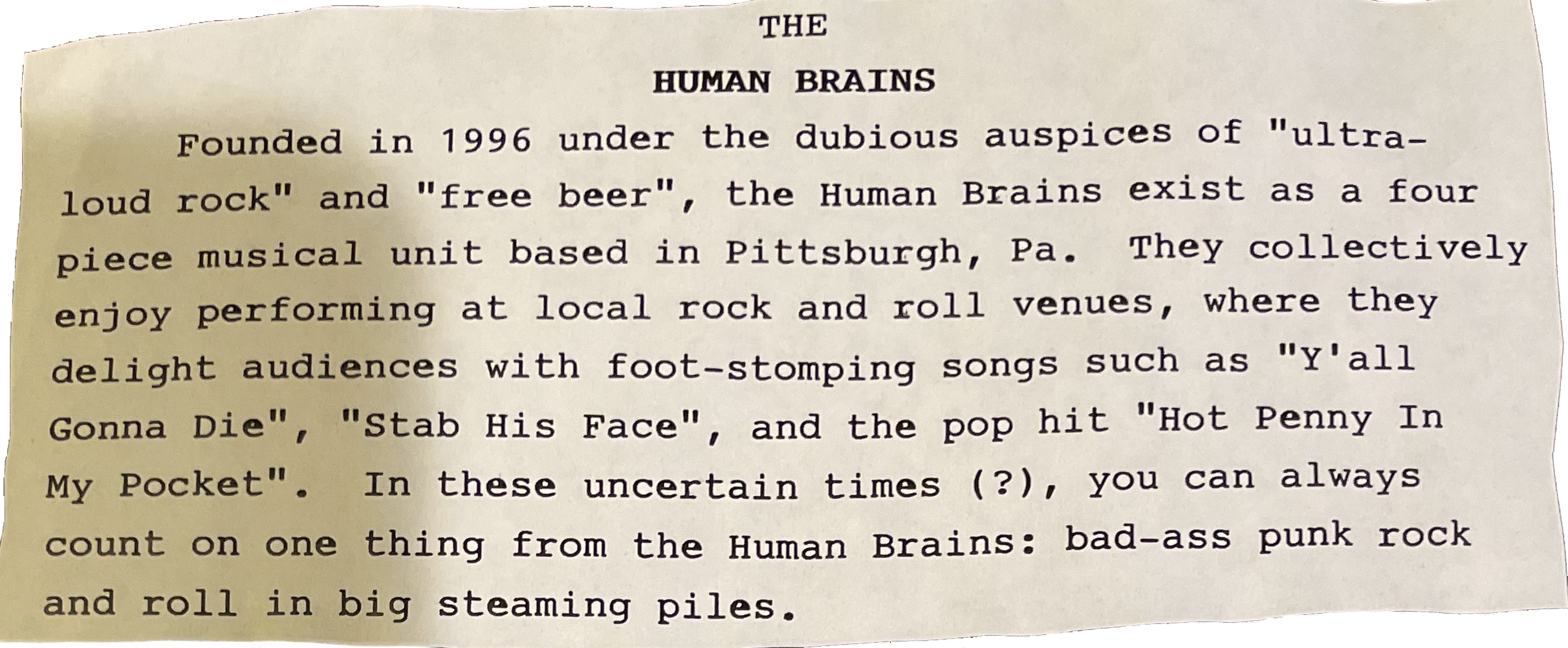 clipping of a description of the human brains